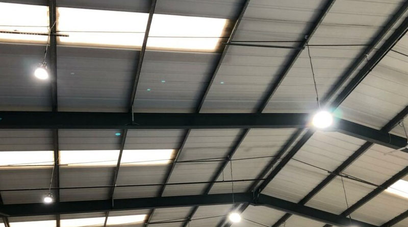 Commerical lighting example within unit in Bristol